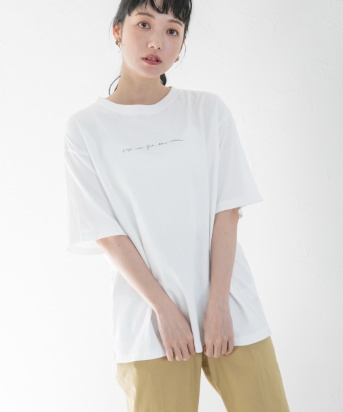 LOWRYS FARM（ローリーズファーム）の「フォトプリントＴＥＥＳＳ　938877（Tシャツ/カットソー・レディース・ホワイト/グレー/オフホワイト・FREE）」の20枚目の写真