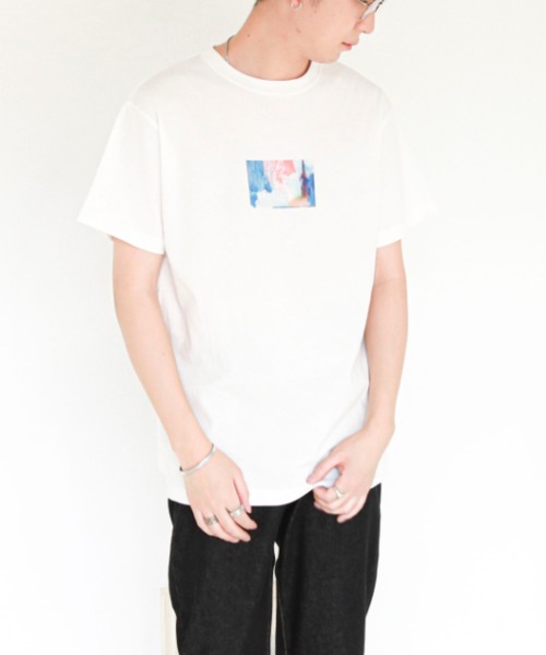 EPIMI E'PIMMY（エピミエピミー）の「【ユニセックス】ニュアンスアートT（Tシャツ/カットソー・レディース・ホワイト/ブラック/オフホワイト/ミント・MEDIUM）」の10枚目の写真