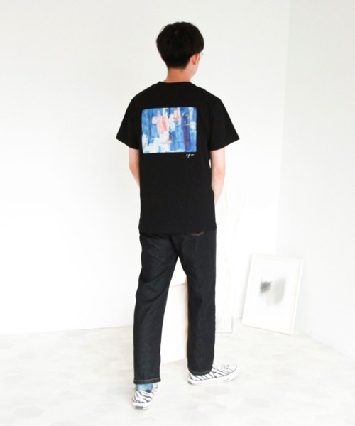 EPIMI E'PIMMY（エピミエピミー）の「【ユニセックス】ニュアンスアートT（Tシャツ/カットソー・レディース・ホワイト/ブラック/オフホワイト/ミント・MEDIUM）」の18枚目の写真