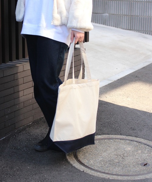 United Athle(ユナイテッドアスレ)の「【UNITED ATHLE】ユナイテッドアスレ ヘビーコットンキャンバストートバッグ Lサイズ 1460(トートバッグ・レディース・ベージュ系1/ブラック/ネイビー/ライトグレー/ナチュラル/ベージュ系4/ベージュ系3/ベージュ系2/レッド・L)」の14枚目の写真