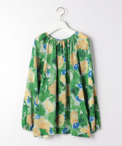 BRACTMENT(ブラクトメント)の「『BRACTMENT(ブラクトメント)』 BM 2WAYラグラン プリントブラウス(シャツ/ブラウス・レディース・ケリー/ダークブラウン・FREE)」の2枚目の写真