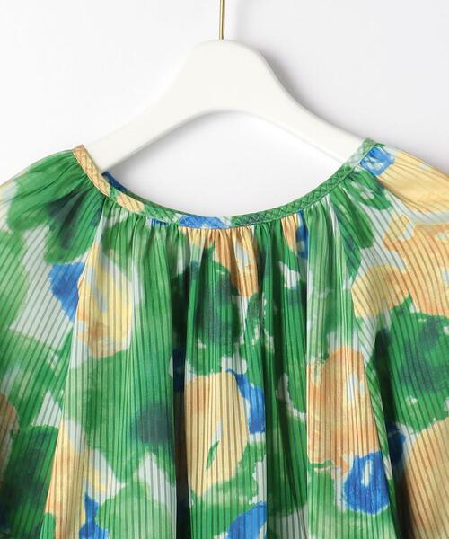 BRACTMENT(ブラクトメント)の「『BRACTMENT(ブラクトメント)』 BM 2WAYラグラン プリントブラウス(シャツ/ブラウス・レディース・ケリー/ダークブラウン・FREE)」の4枚目の写真