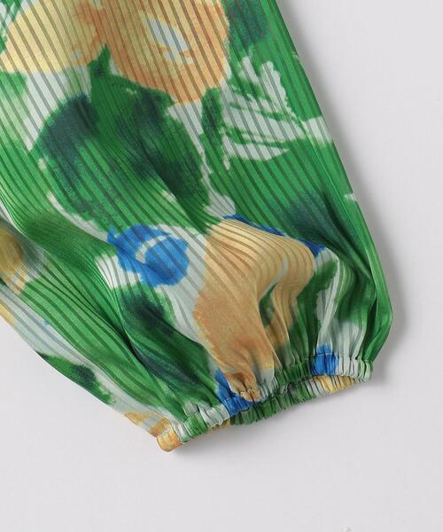 BRACTMENT(ブラクトメント)の「『BRACTMENT(ブラクトメント)』 BM 2WAYラグラン プリントブラウス(シャツ/ブラウス・レディース・ケリー/ダークブラウン・FREE)」の5枚目の写真