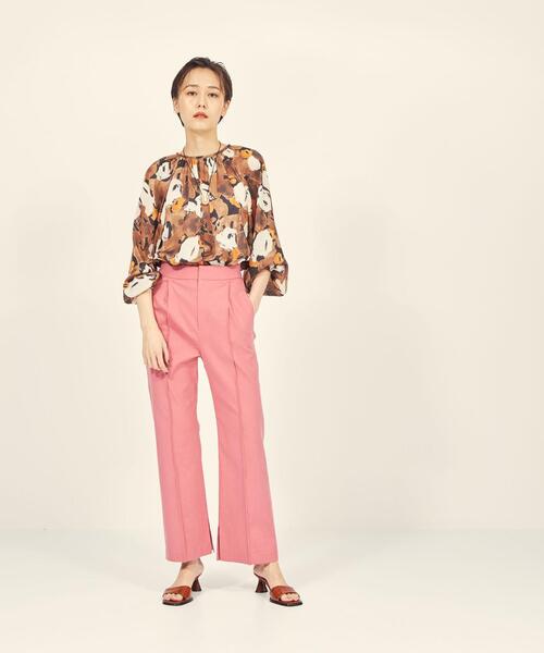 BRACTMENT(ブラクトメント)の「『BRACTMENT(ブラクトメント)』 BM 2WAYラグラン プリントブラウス(シャツ/ブラウス・レディース・ケリー/ダークブラウン・FREE)」の10枚目の写真