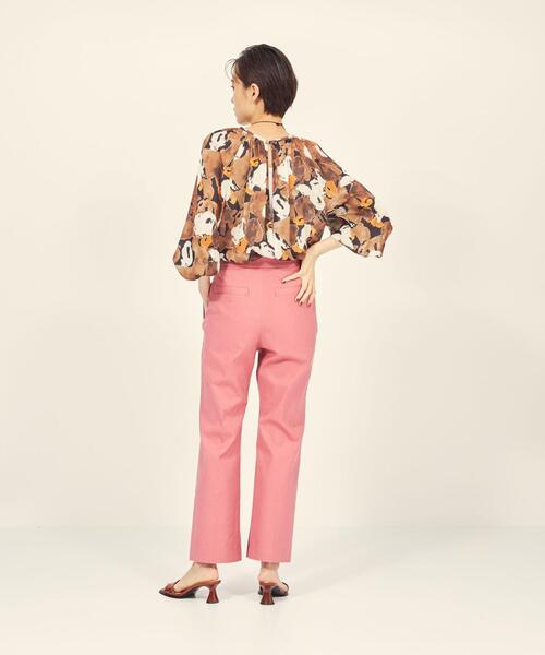 BRACTMENT(ブラクトメント)の「『BRACTMENT(ブラクトメント)』 BM 2WAYラグラン プリントブラウス(シャツ/ブラウス・レディース・ケリー/ダークブラウン・FREE)」の11枚目の写真