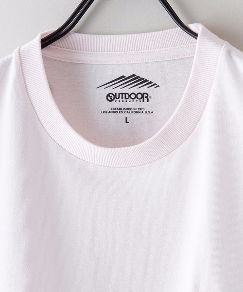 OUTDOOR PRODUCTS（アウトドアプロダクツ）の「【OUTDOOR PRODUCTS】ドライ機能付き（速乾機能）ＣＡＭＰモチーフワンポイント刺繍ビッグシルエットＴシャツ（Tシャツ/カットソー・メンズ・ホワイト/チャコールグレー/ブラック/ベージュ/オフホワイト/アイボリー/ピンク/ライトピンク/ブルー系その他・MEDIUM/LARGE/X-LARGE）」の21枚目の写真