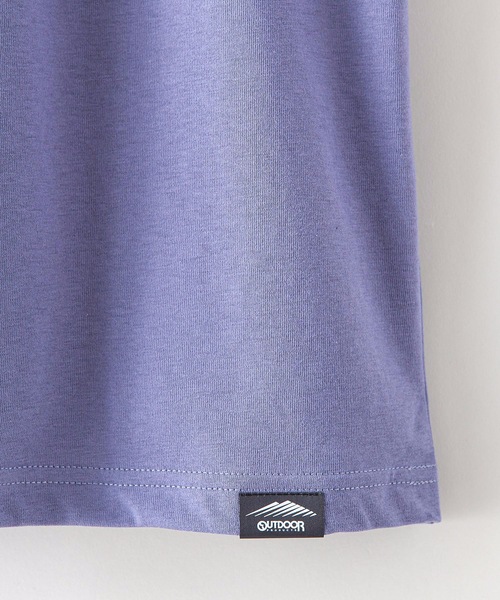 OUTDOOR PRODUCTS（アウトドアプロダクツ）の「【OUTDOOR PRODUCTS】ドライ機能付き（速乾機能）ＣＡＭＰモチーフワンポイント刺繍ビッグシルエットＴシャツ（Tシャツ/カットソー・メンズ・ホワイト/チャコールグレー/ブラック/ベージュ/オフホワイト/アイボリー/ピンク/ライトピンク/ブルー系その他・MEDIUM/LARGE/X-LARGE）」の13枚目の写真