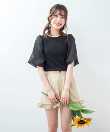 MAJESTIC LEGON | ガーリーフリルショートパンツ(その他パンツ)