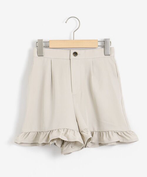 MAJESTIC LEGON(マジェスティックレゴン)の「ガーリーフリルショートパンツ(その他パンツ・レディース・サンドベージュ/ベージュ/ブラック・SMALL/MEDIUM)」の3枚目の写真