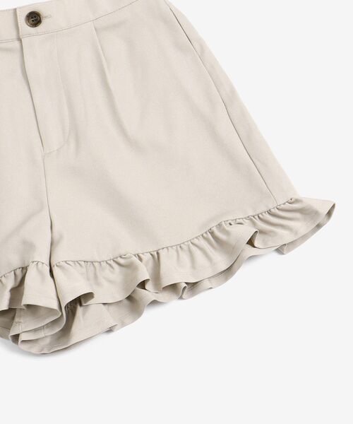 MAJESTIC LEGON(マジェスティックレゴン)の「ガーリーフリルショートパンツ(その他パンツ・レディース・サンドベージュ/ベージュ/ブラック・SMALL/MEDIUM)」の18枚目の写真