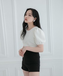 ANDGEEBEE（アンジービー）の「パフスリーブコンパクトトップス（その他トップス）」