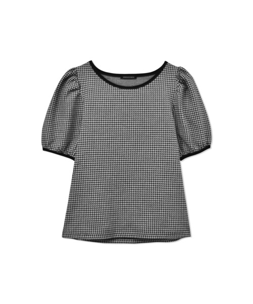 ANDGEEBEE（アンジービー）の「パフスリーブコンパクトトップス（その他トップス・レディース・ブラック/ホワイト・MEDIUM）」の4枚目の写真