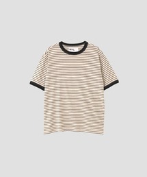MHL. | COTTON LINEN STRIPE JERSEY(Tシャツ/カットソー)