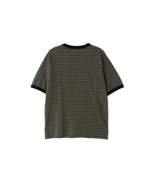 MHL.（エムエイチエル）の「COTTON LINEN STRIPE JERSEY（Tシャツ/カットソー・メンズ・ベージュ/カーキ・LARGE/MEDIUM）」の4枚目の写真