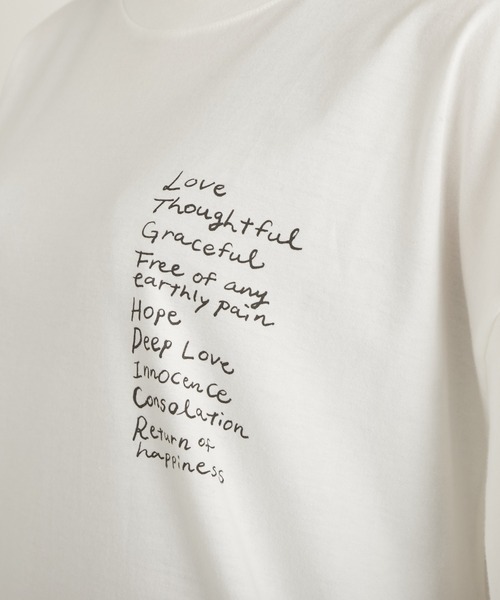 Lui's（ルイス）の「【AIKA HIRANO × Lui's FEMME/アイカ ヒラノ × ルイス ファム】オーバーTシャツ "flowercircle"（Tシャツ/カットソー・レディース・ホワイト・FREE）」の8枚目の写真