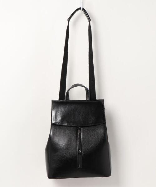 florist（フローリスト）の「【2WAY】ショルダーバッグになるフラップレザーリュックサック（バックパック/リュック・レディース・グレー/ブラック/キャメル/グリーン・FREE）」の20枚目の写真