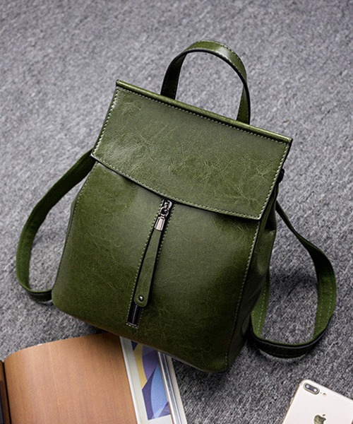 florist（フローリスト）の「【2WAY】ショルダーバッグになるフラップレザーリュックサック（バックパック/リュック・レディース・グレー/ブラック/キャメル/グリーン・FREE）」の7枚目の写真