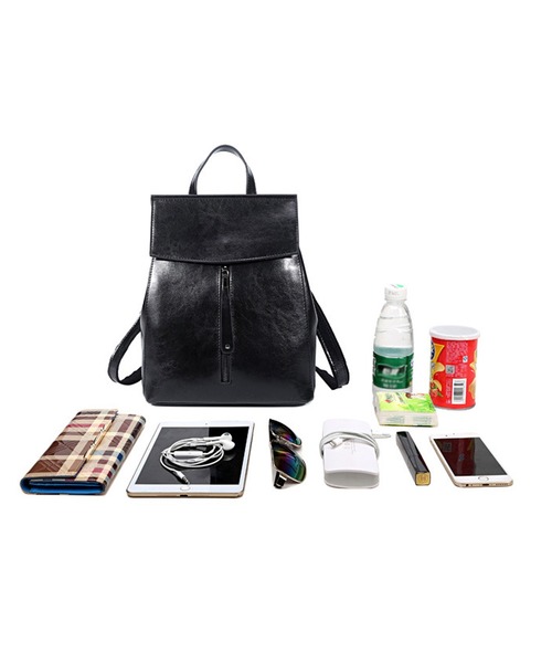 florist（フローリスト）の「【2WAY】ショルダーバッグになるフラップレザーリュックサック（バックパック/リュック・レディース・グレー/ブラック/キャメル/グリーン・FREE）」の14枚目の写真