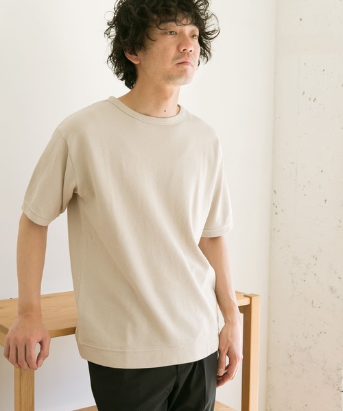 URBAN RESEARCH DOORS（アーバンリサーチドアーズ）の「鹿の子ショートスリーブTシャツ（Tシャツ/カットソー・メンズ・ブラウン/ブルー系その他/ベージュ・38/40）」の8枚目の写真