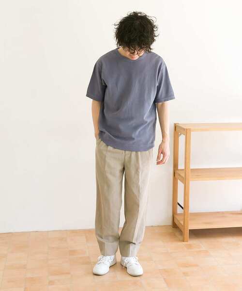 URBAN RESEARCH DOORS（アーバンリサーチドアーズ）の「鹿の子ショートスリーブTシャツ（Tシャツ/カットソー・メンズ・ブラウン/ブルー系その他/ベージュ・38/40）」の14枚目の写真