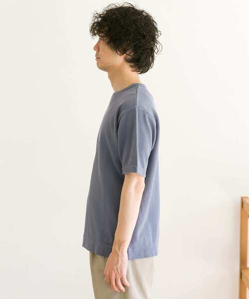 URBAN RESEARCH DOORS（アーバンリサーチドアーズ）の「鹿の子ショートスリーブTシャツ（Tシャツ/カットソー・メンズ・ブラウン/ブルー系その他/ベージュ・38/40）」の17枚目の写真