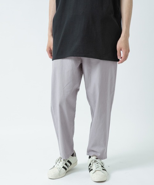 ITEMS URBANRESEARCH（アイテムズ アーバンリサーチ）の「綿麻イージーパンツ（その他パンツ・メンズ・ブルー/ベージュ/パープル/ブラック・LARGE/MEDIUM）」の7枚目の写真