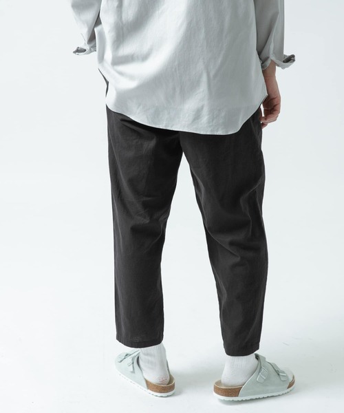 ITEMS URBANRESEARCH（アイテムズ アーバンリサーチ）の「綿麻イージーパンツ（その他パンツ・メンズ・ブルー/ベージュ/パープル/ブラック・LARGE/MEDIUM）」の10枚目の写真