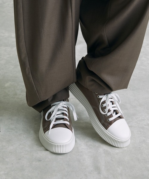act'm（アクトム）の「ベーシック キャンバススニーカー（スニーカー・メンズ・ブラック/ベージュ/ブラウン・40/39/41/42/43）」の5枚目の写真