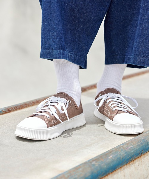 act'm（アクトム）の「ベーシック キャンバススニーカー（スニーカー・メンズ・ブラック/ベージュ/ブラウン・40/39/41/42/43）」の7枚目の写真