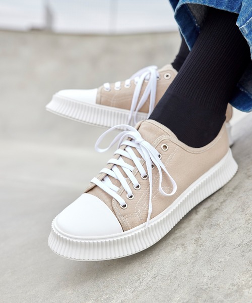 act'm（アクトム）の「ベーシック キャンバススニーカー（スニーカー・メンズ・ブラック/ベージュ/ブラウン・40/39/41/42/43）」の8枚目の写真