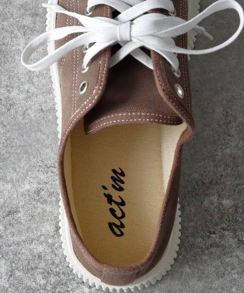 act'm（アクトム）の「ベーシック キャンバススニーカー（スニーカー・メンズ・ブラック/ベージュ/ブラウン・40/39/41/42/43）」の17枚目の写真