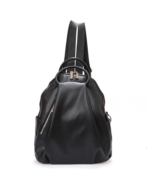 BASE（ベース）の「レディース パスケース付 リュック（バックパック/リュック・レディース・アイボリー/ベージュ/ブラック/ブルー/グリーン/ガンメタ・FREE）」の15枚目の写真