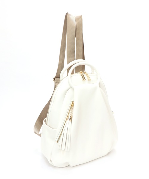 BASE（ベース）の「レディース パスケース付 リュック（バックパック/リュック・レディース・アイボリー/ベージュ/ブラック/ブルー/グリーン/ガンメタ・FREE）」の19枚目の写真