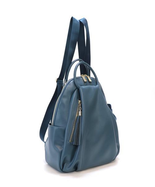 BASE（ベース）の「レディース パスケース付 リュック（バックパック/リュック・レディース・アイボリー/ベージュ/ブラック/ブルー/グリーン/ガンメタ・FREE）」の18枚目の写真