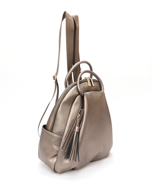 BASE（ベース）の「レディース パスケース付 リュック（バックパック/リュック・レディース・アイボリー/ベージュ/ブラック/ブルー/グリーン/ガンメタ・FREE）」の16枚目の写真