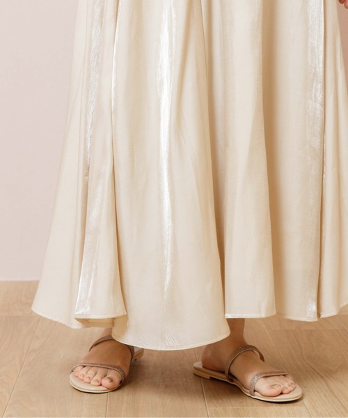 flower（フラワー）の「グロッシャーフレアスカート（スカート・レディース・アイボリー/カーキ・FREE）」の9枚目の写真