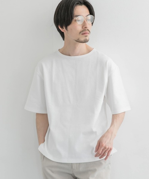 URBAN RESEARCH（アーバンリサーチ）の「バスクTシャツ（Tシャツ/カットソー・メンズ・オートミール/ブラック/チャコールグレー/グリーン系その他/その他1/ホワイト/その他2・MEDIUM/LARGE/SMALL）」の2枚目の写真