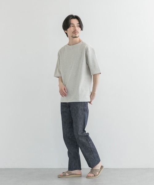 URBAN RESEARCH（アーバンリサーチ）の「バスクTシャツ（Tシャツ/カットソー・メンズ・オートミール/ブラック/チャコールグレー/グリーン系その他/その他1/ホワイト/その他2・MEDIUM/LARGE/SMALL）」の12枚目の写真