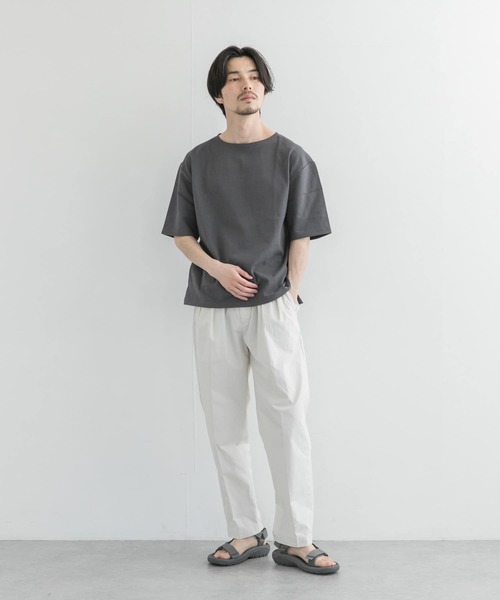 URBAN RESEARCH（アーバンリサーチ）の「バスクTシャツ（Tシャツ/カットソー・メンズ・オートミール/ブラック/チャコールグレー/グリーン系その他/その他1/ホワイト/その他2・MEDIUM/LARGE/SMALL）」の13枚目の写真