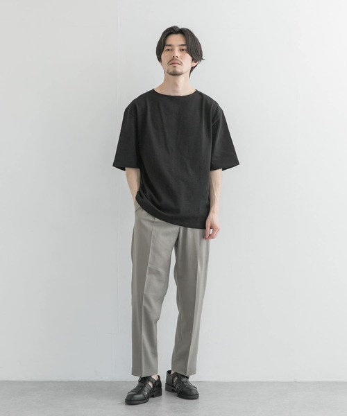 URBAN RESEARCH（アーバンリサーチ）の「バスクTシャツ（Tシャツ/カットソー・メンズ・オートミール/ブラック/チャコールグレー/グリーン系その他/その他1/ホワイト/その他2・MEDIUM/LARGE/SMALL）」の14枚目の写真