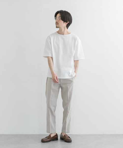 URBAN RESEARCH（アーバンリサーチ）の「バスクTシャツ（Tシャツ/カットソー・メンズ・オートミール/ブラック/チャコールグレー/グリーン系その他/その他1/ホワイト/その他2・MEDIUM/LARGE/SMALL）」の15枚目の写真