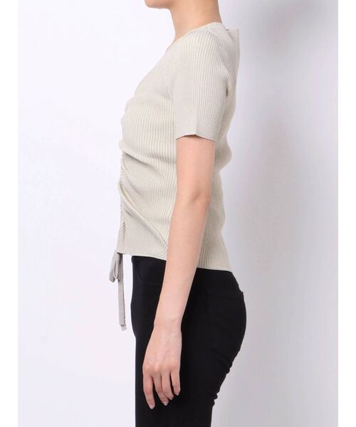 EMODA（エモダ）の「ドローストリングリブニット（ニット/セーター・レディース・ブラック/ブラウン/アイボリー/ミント・FREE）」の20枚目の写真