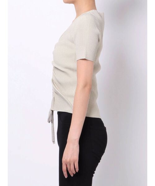 EMODA（エモダ）の「ドローストリングリブニット（ニット/セーター・レディース・ブラック/ブラウン/アイボリー/ミント・FREE）」の14枚目の写真