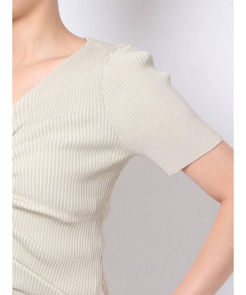 EMODA（エモダ）の「ドローストリングリブニット（ニット/セーター・レディース・ブラック/ブラウン/アイボリー/ミント・FREE）」の11枚目の写真