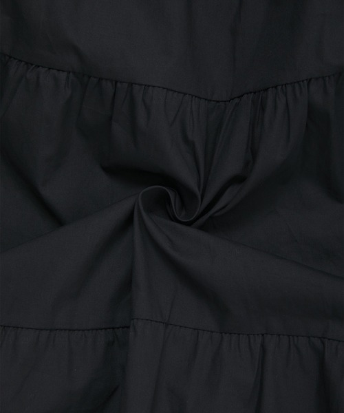 fifth calin（フィフスカラン）の「ティアードスカートサロペット（ワンピース・レディース・ホワイト/ブラック・MEDIUM）」の10枚目の写真
