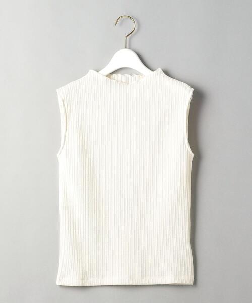 BEAUTY&YOUTH UNITED ARROWS（ビューティーアンドユースユナイテッドアローズ）の「BY ランダムリブボトルネックノースリーブカットソー（Tシャツ/カットソー・レディース・ライム/オフホワイト/ブラック・FREE）」の15枚目の写真