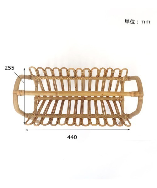 Creer（クレエ）の「マガジンラック JUGLAS / ユグラ（収納グッズ・レディース・ナチュラル・ONE SIZE）」の3枚目の写真