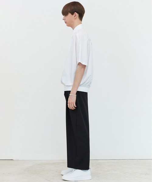 ADD SEOUL（エーディーディーソウル）の「【ADD SEOUL】EASYWEAR BALLOON SHIRT / イージーウェア バルーン リブ シャツ（シャツ/ブラウス・メンズ・ホワイト/ブルー・1/2）」の11枚目の写真