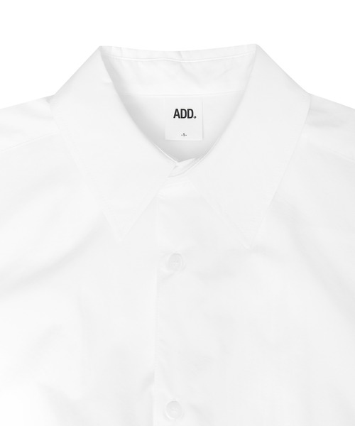 ADD SEOUL（エーディーディーソウル）の「【ADD SEOUL】EASYWEAR BALLOON SHIRT / イージーウェア バルーン リブ シャツ（シャツ/ブラウス・メンズ・ホワイト/ブルー・1/2）」の3枚目の写真