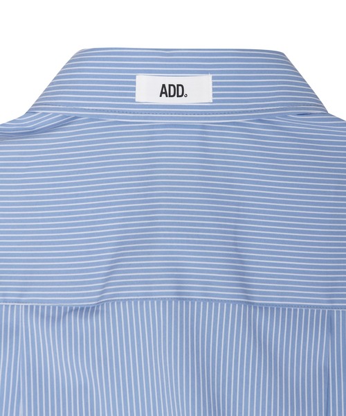 ADD SEOUL（エーディーディーソウル）の「【ADD SEOUL】EASYWEAR BALLOON SHIRT / イージーウェア バルーン リブ シャツ（シャツ/ブラウス・メンズ・ホワイト/ブルー・1/2）」の12枚目の写真
